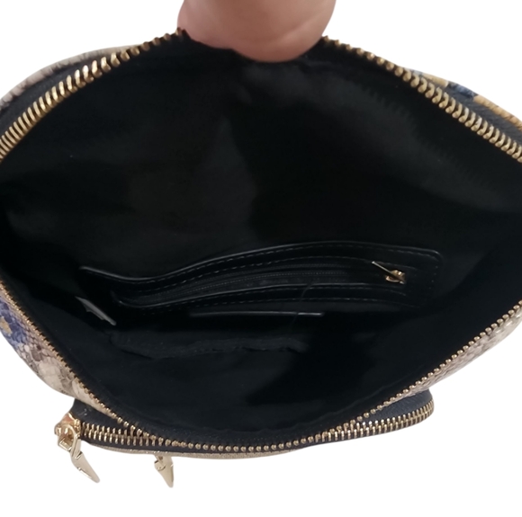 STEVE MADDEN Sling Bag/Purse/Fanny Pack Glitter Snake Skin Print - Picture 5 of 8